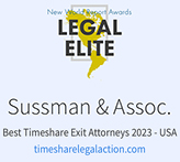 Sussman & Associates Win Best Timeshare Exit Company Award